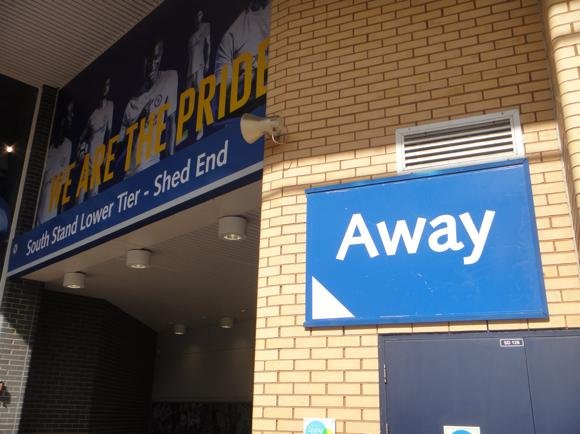 Chelsea away entrance/Peterjon Cresswell