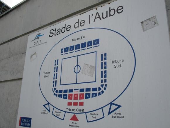 Stade de l'Aube stadium plan/Peterjon Cresswell