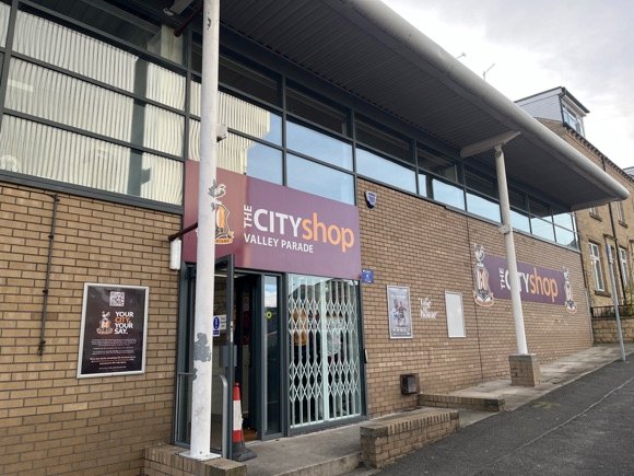 Bradford City club shop/Joe Stubley