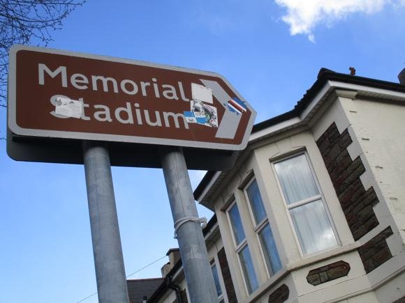 Memorial Stadium directions/Peterjon Cresswell