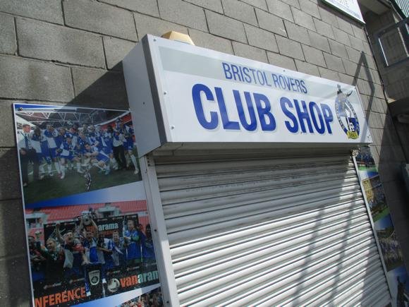 Bristol Rovers club shop/Peterjon Cresswell