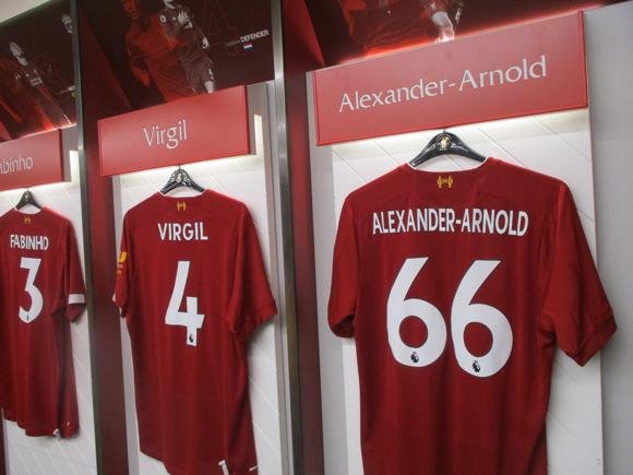 Anfield dressing room/Peterjon Cresswell